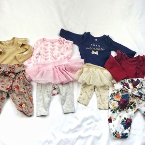 Newborn Baby girl Clothing Lot